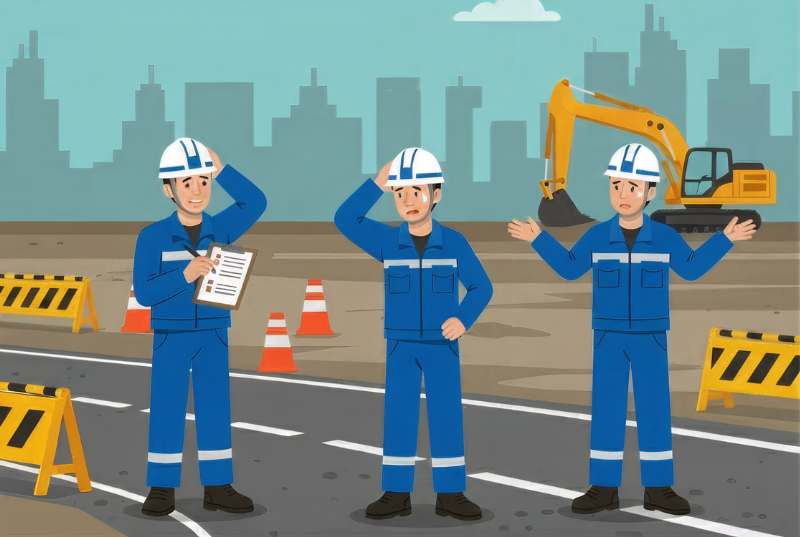 警備員不足のイラスト